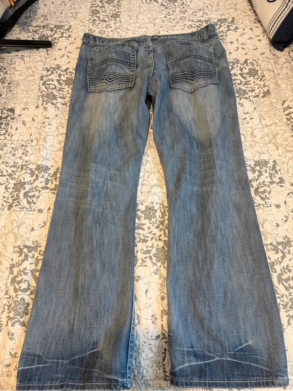 Men's Light Wash Straight Leg Y2K vintage Route 66 jeans 38x32